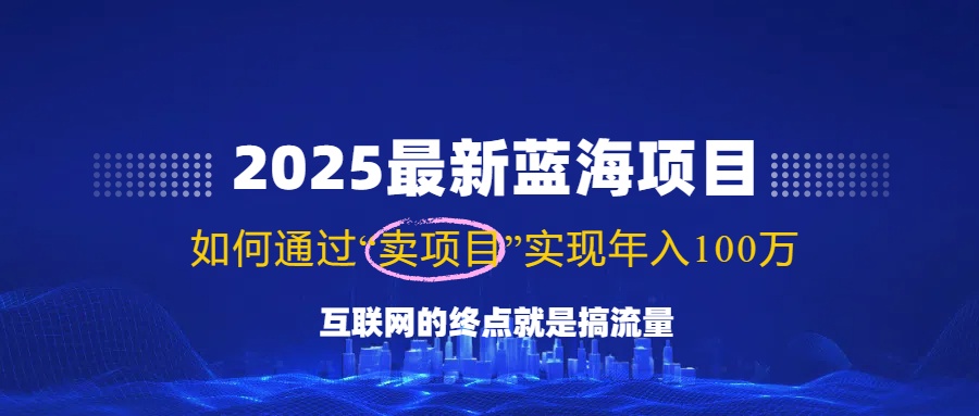2025最新蓝海项目，零门槛轻松复制，月入10万+，新手也能操作！-搜外项目网