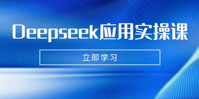 Deepseek应用实操课：AI制作数字妈妈、写真、短视频，辅导作业，PPT制作等-搜外项目网