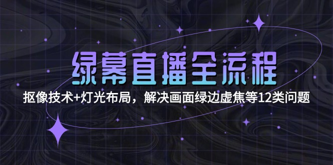 绿幕直播全流程：抠像技术+灯光布局，解决画面绿边虚焦等12类问题-搜外项目网