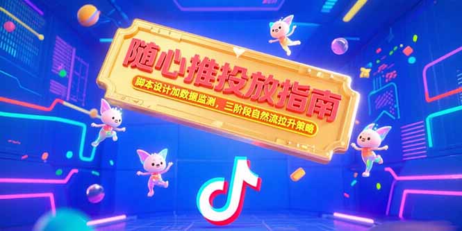 随心推投放指南,脚本设计加数据监测,三阶段自然流拉升策略-搜外项目网