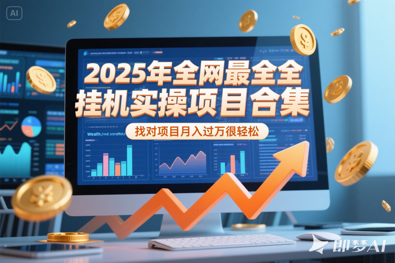 2025年挂机实操项目实操演练，挂机类型，AI直播类型，轻资产创业类型...-搜外项目网